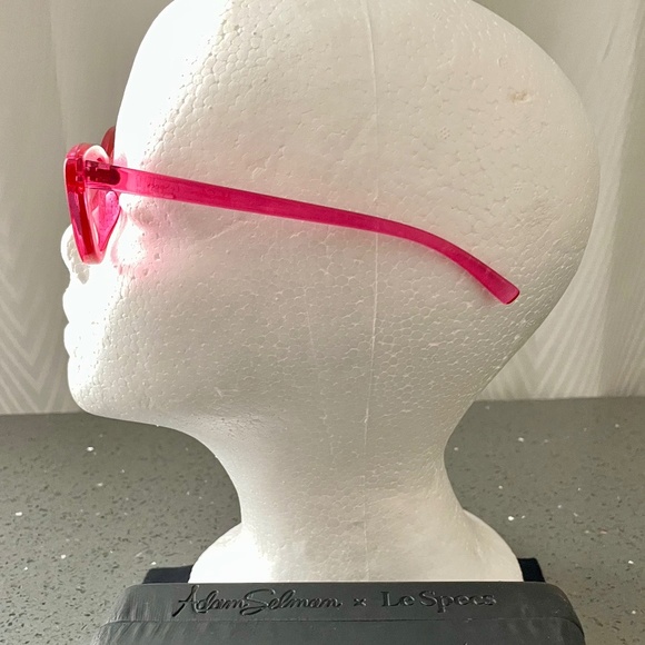 ADAM SELMAN X LE SPECS THE LAST LOLITA CAT-EYE ROSE TINTED SUNGLASSES - Picture 8 of 13